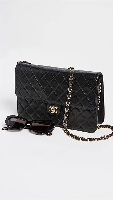 shopbop vintage chanel bags|Chanel Vintage Turnlock Single Flap Bag .